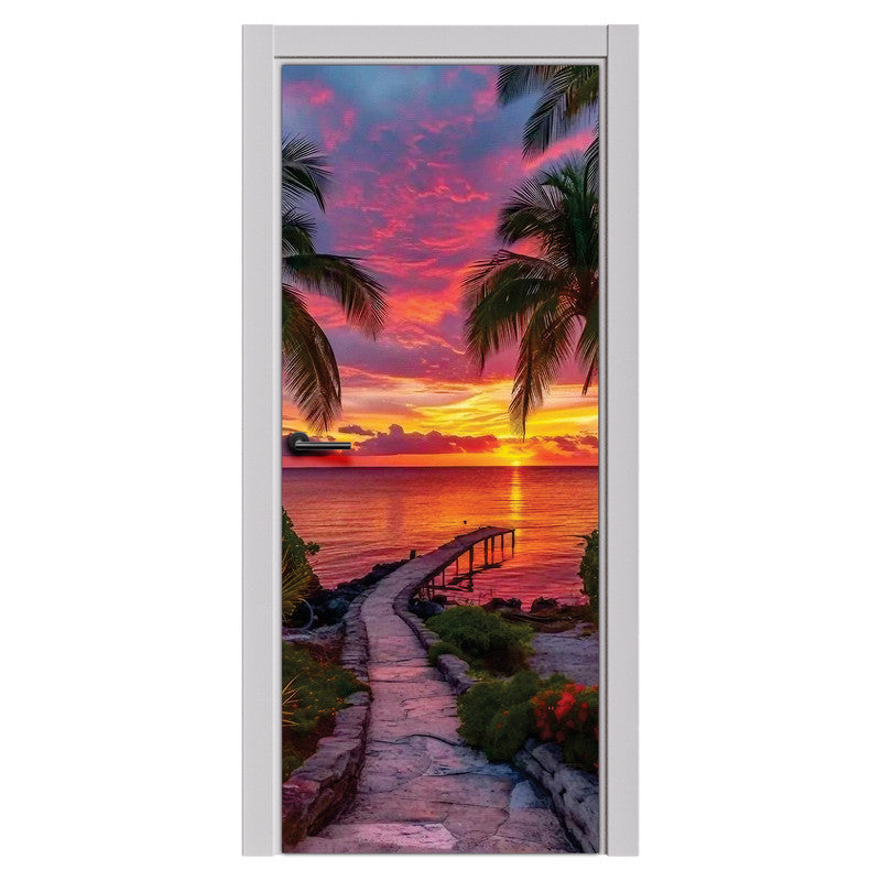 Glorious Sunset Door Decoupage