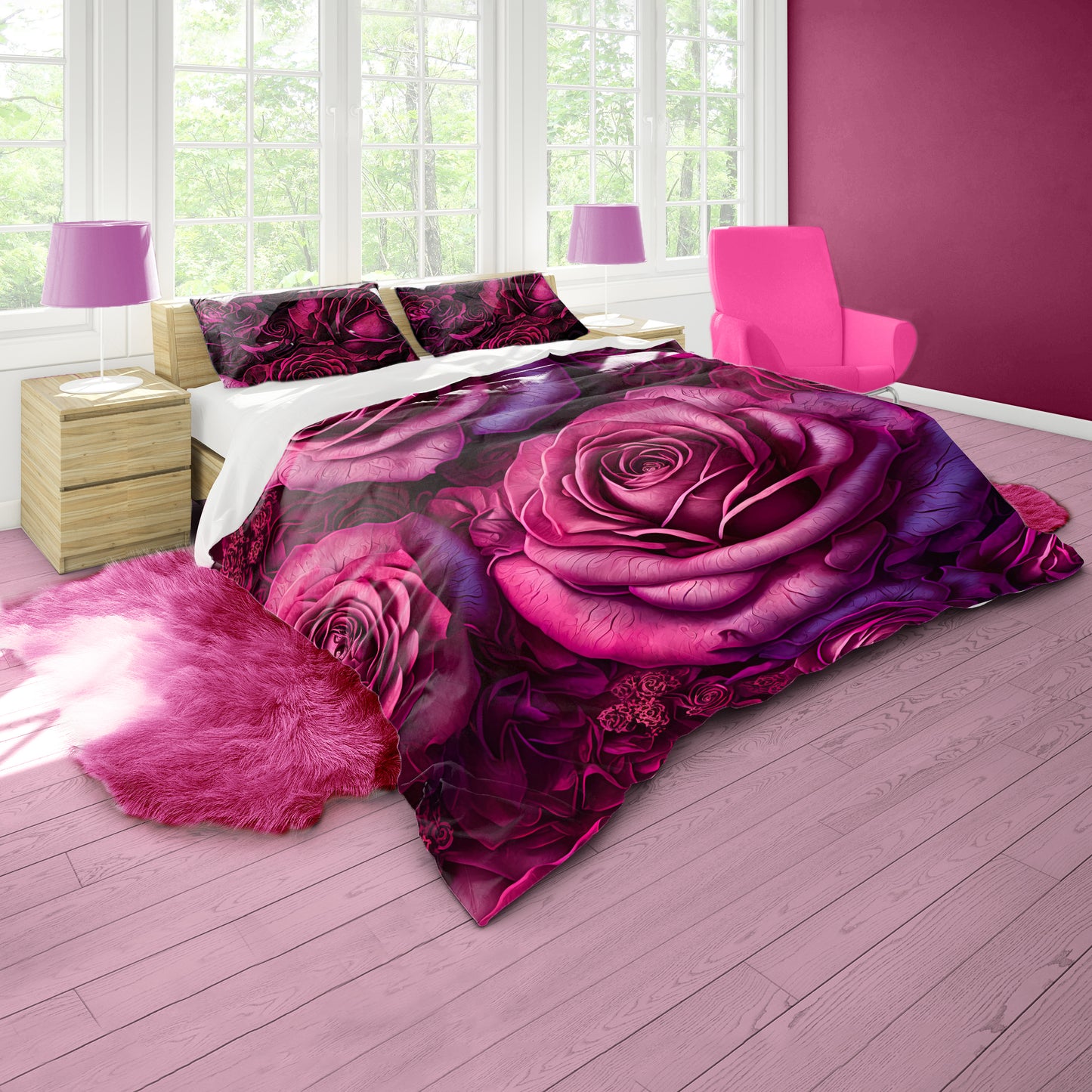 Glorious Pink Duvet Cover Set