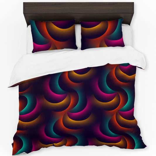 Glowing Spioral Duvet Cover Set