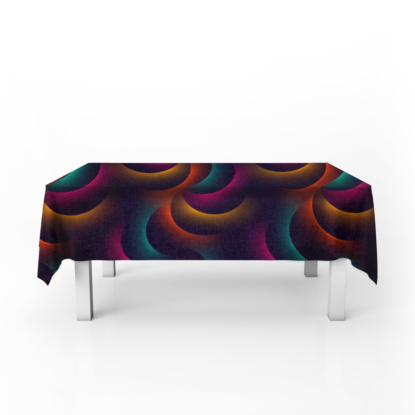 Glowing Spiral Rectangle Tablecloth