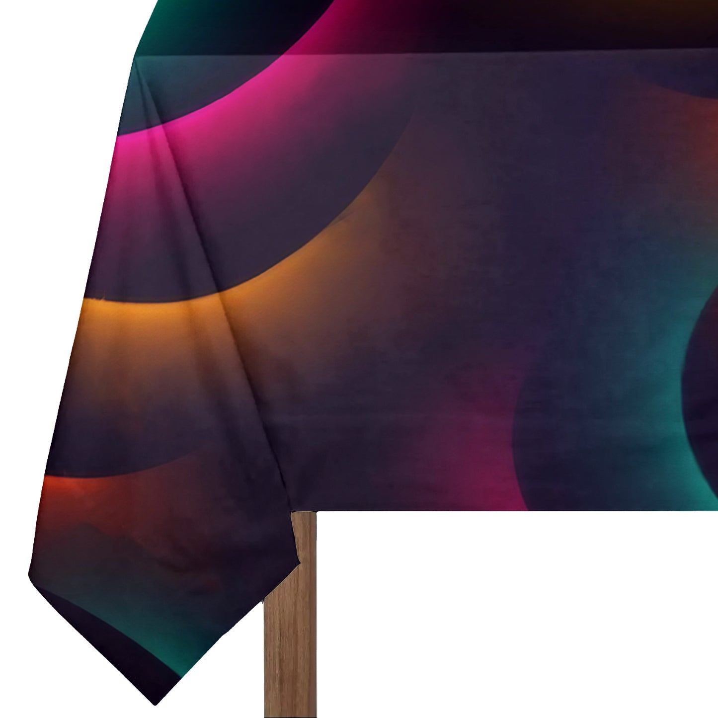 Glowing Spiral Rectangle Tablecloth