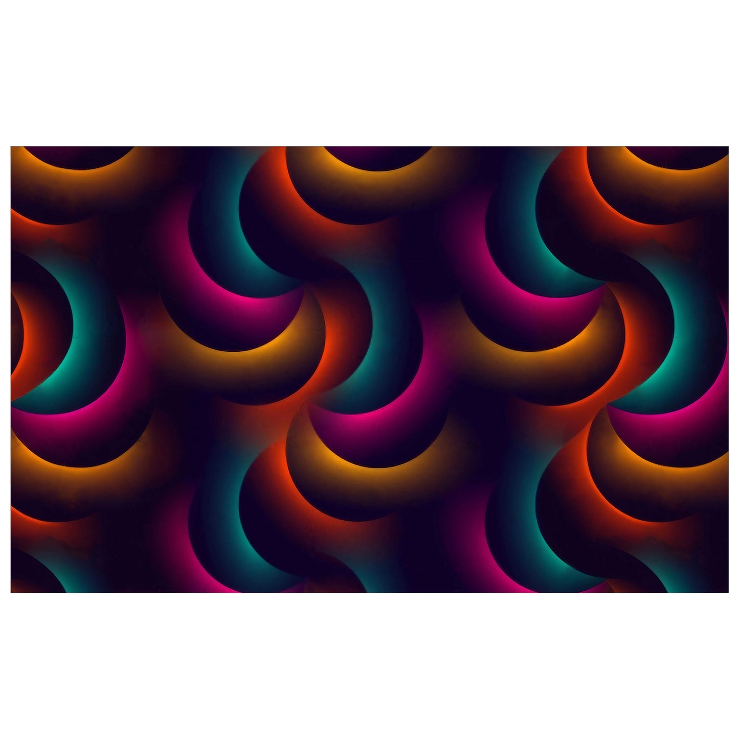 Glowing Spiral Rectangle Tablecloth