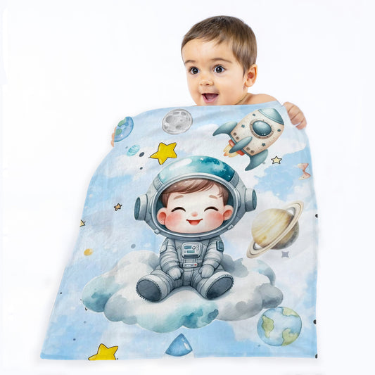 Going to the Moon Toddler Fleece Blanket