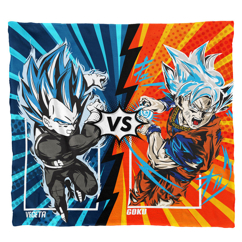 Goku Vs Vegeta Light Weight Fleece Blanket