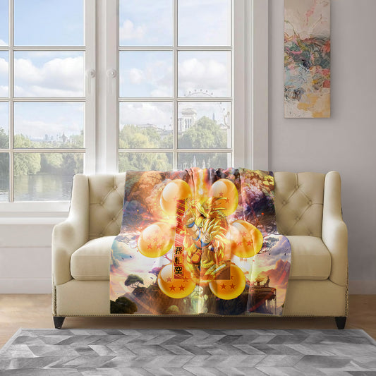 Goku SSJ3 Light Weight Fleece Blanket