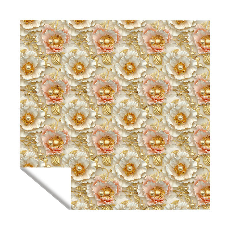 Gold Embroidery Square Tablecloth