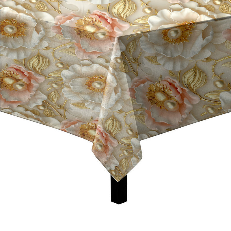 Gold Embroidery Square Tablecloth