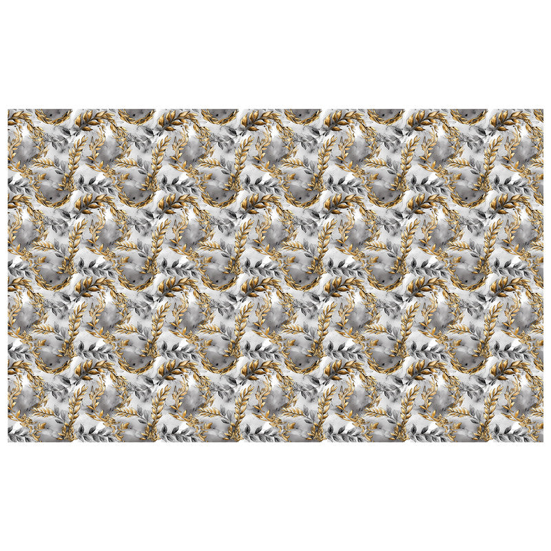 Gold Fern Rectangle Tablecloth