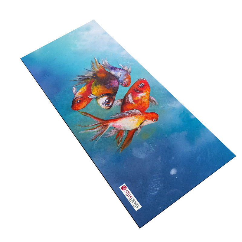Gold Fish Desk Pad by Stella Bruwer