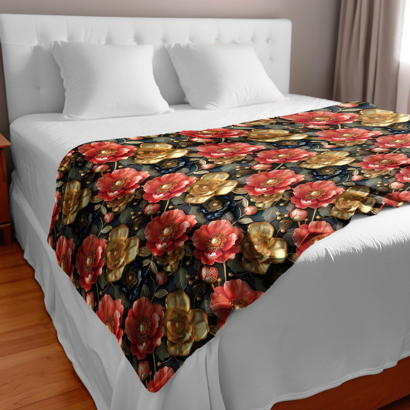 Gold Touch Light Bed Throw