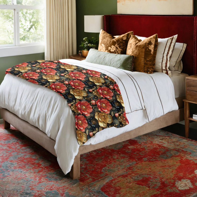 Gold Touch Light Bed Throw