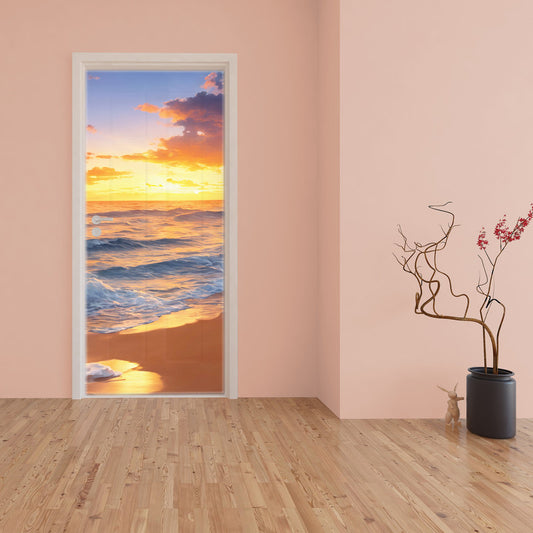 Gold in the Water Door Decoupage