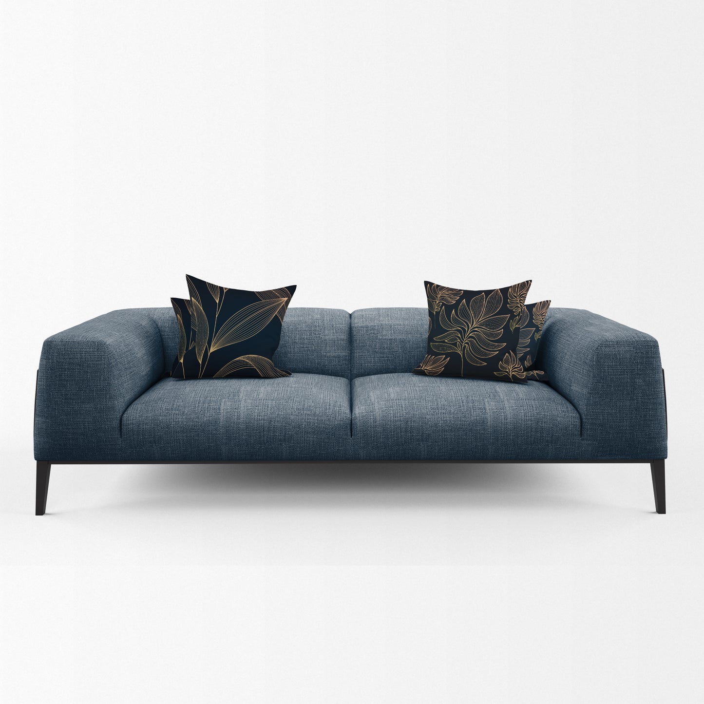 Golden Leaf Luxury Scatter Covers (Set of 4)