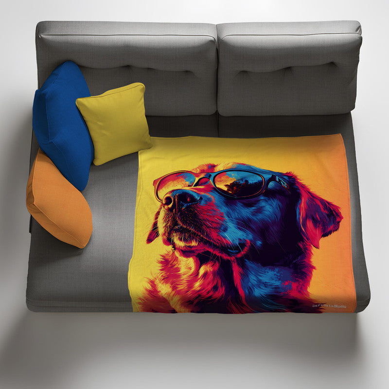 Golden Chill Light Weight Fleece Blanket by Wikus Schalkwyk