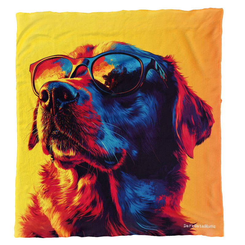Golden Chill Light Weight Fleece Blanket by Wikus Schalkwyk