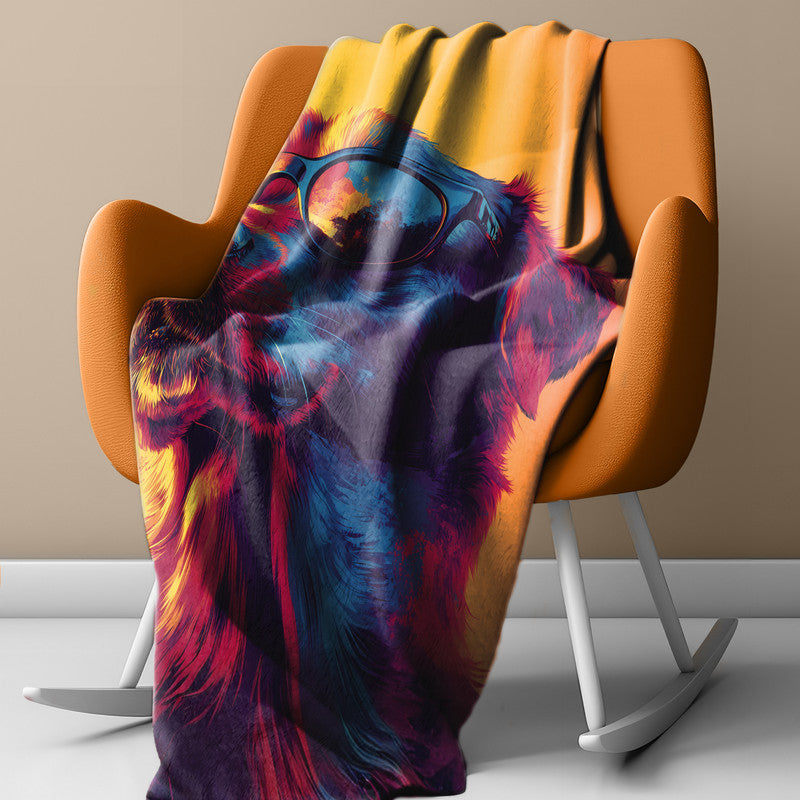 Golden Chill Light Weight Fleece Blanket by Wikus Schalkwyk
