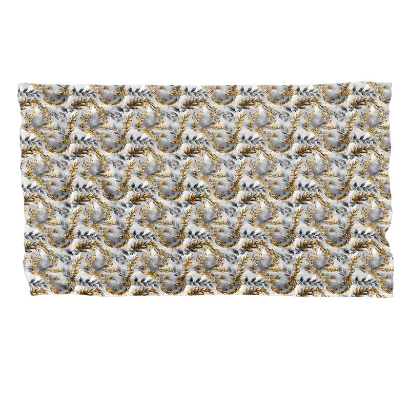 Golden Leaves Light Bed Throw