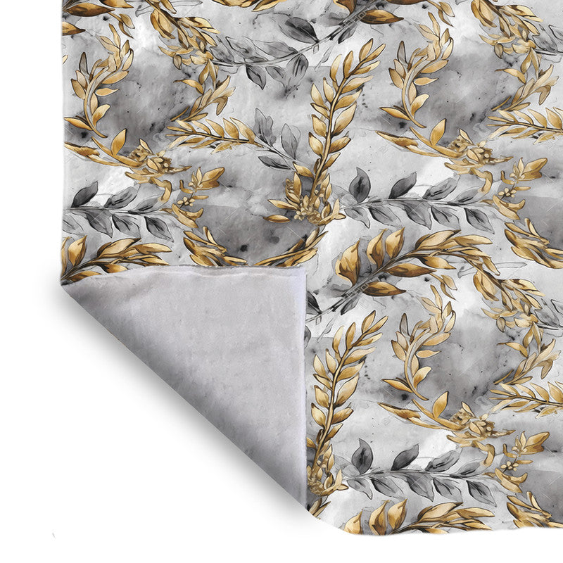 Golden Leaves Light Bed Throw