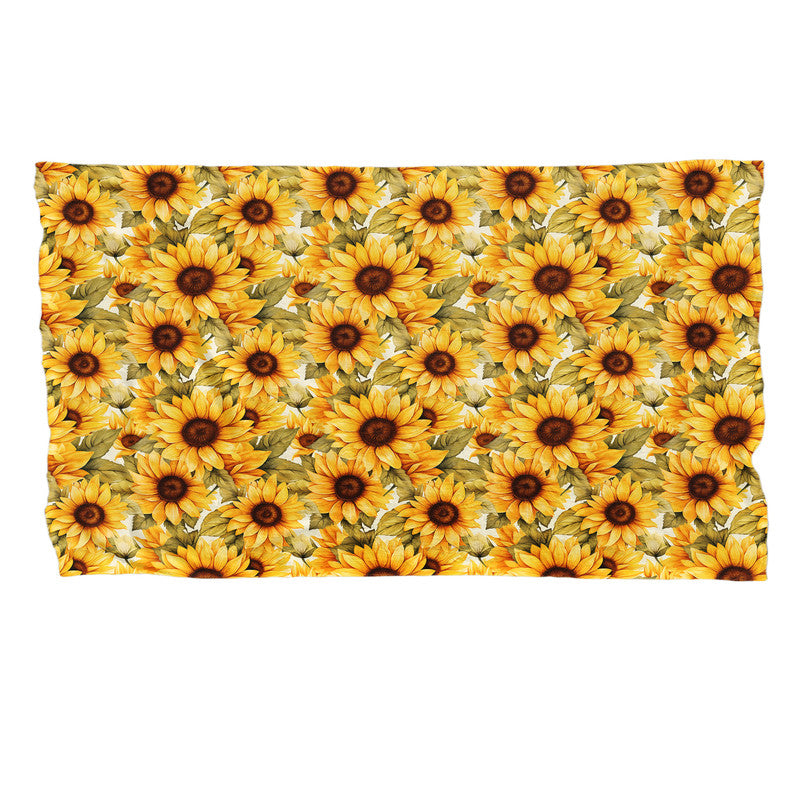 Golden Sunflowers Light Bed Throw