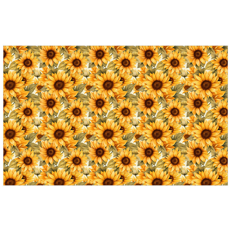 Golden Sunflowers Rectangle Tablecloth