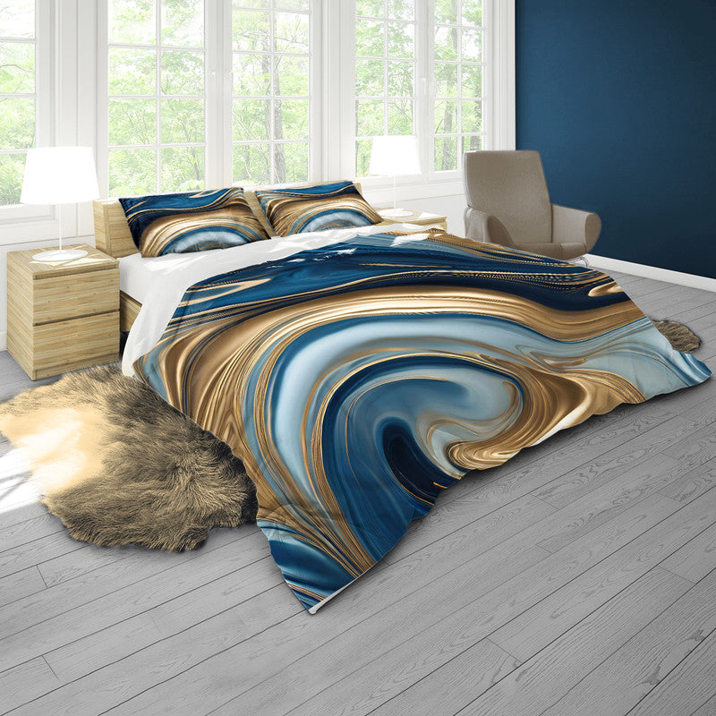Golden Tides Duvet Cover Set by Nathan Pieterse