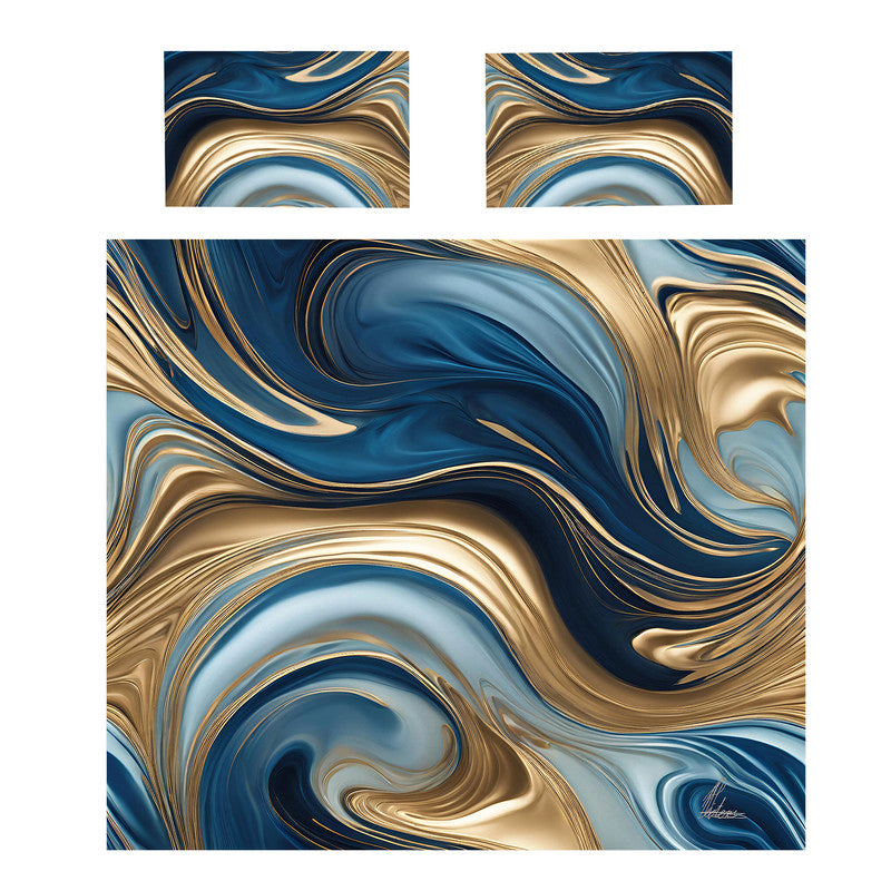 Golden Tides Duvet Cover Set by Nathan Pieterse