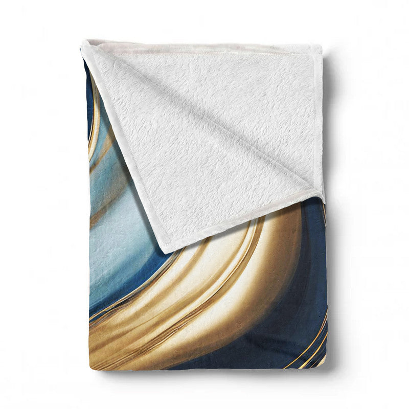 Golden Tides Light Weight Fleece Blanket by Nathan Pieterse