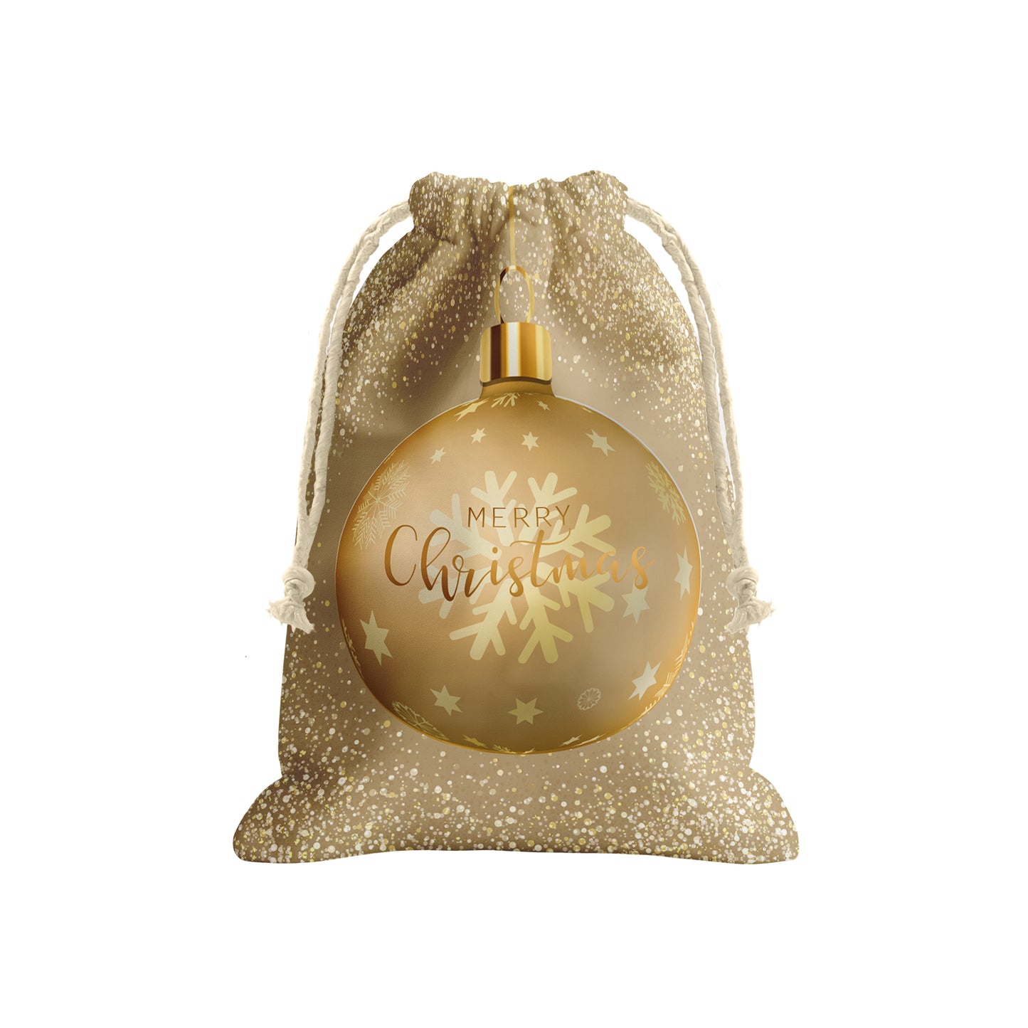 Golden Christmas Gift Bag (Set of 3)