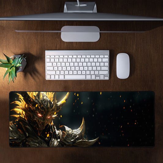 Golden Warrior Large Desk Pad