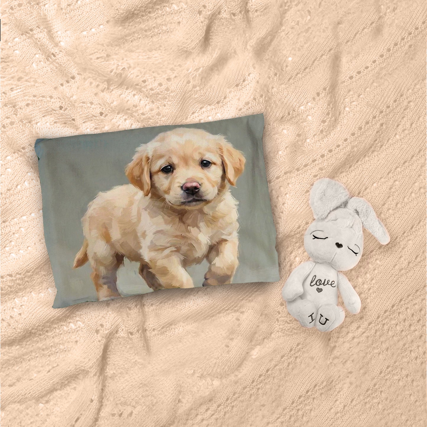 Goose and Puppy Cot Set