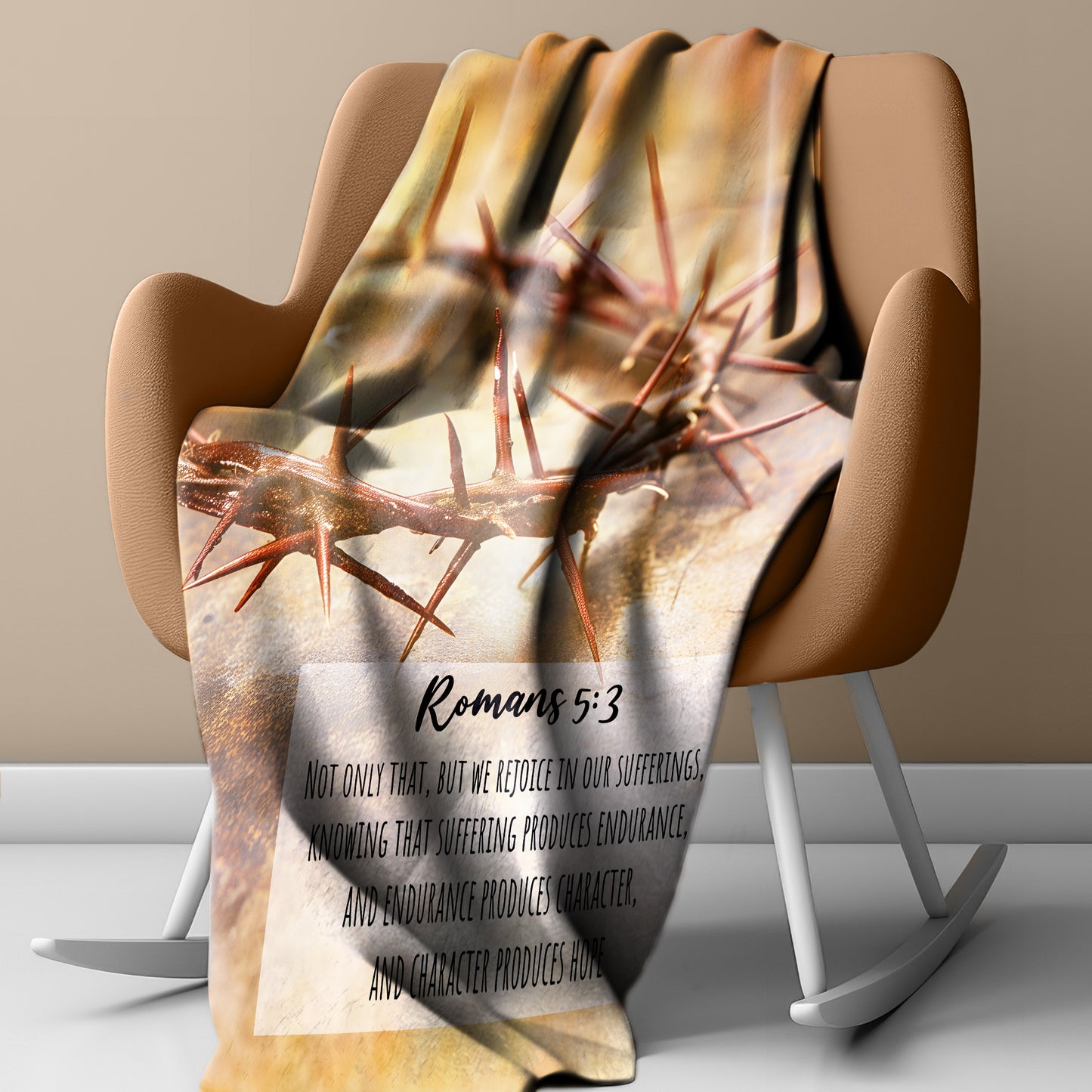 Grace in the Struggle Light Weight Fleece Blanket