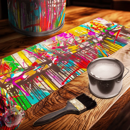 Graffiti Colours Decoupage Drum Cover