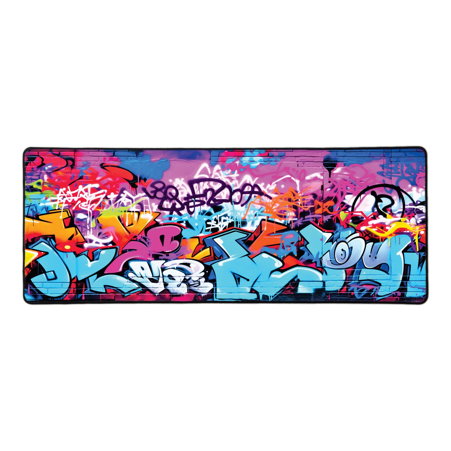 Brooklyn Wall Graffiti Large Desk Pad