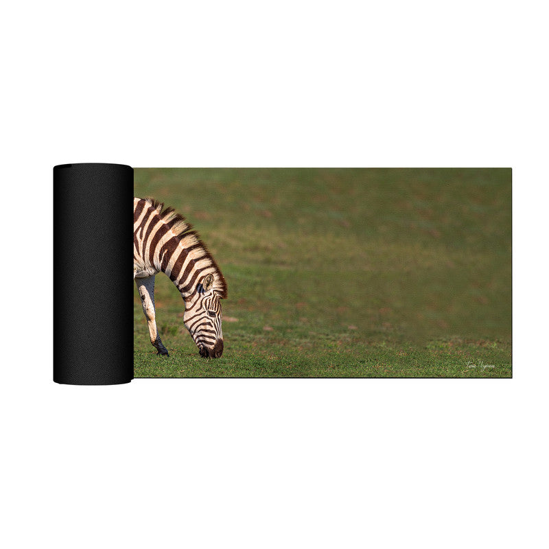 Grazing Zebra Desk Pad by Fanie Heymans