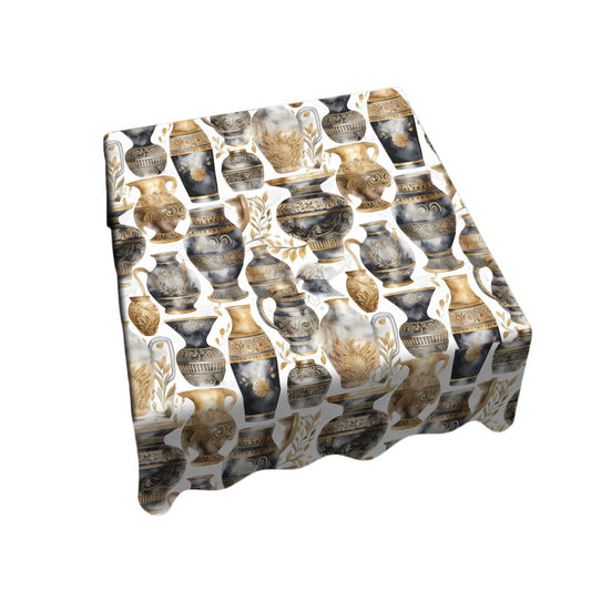 Grecian Urns Square Tablecloth