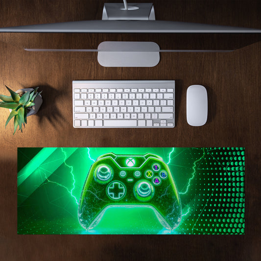Green Xbox Controller Desk Pad