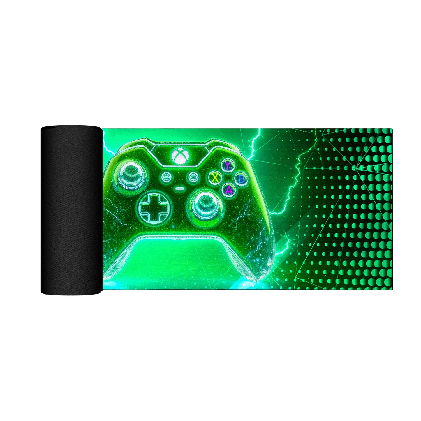 Green Xbox Controller Desk Pad