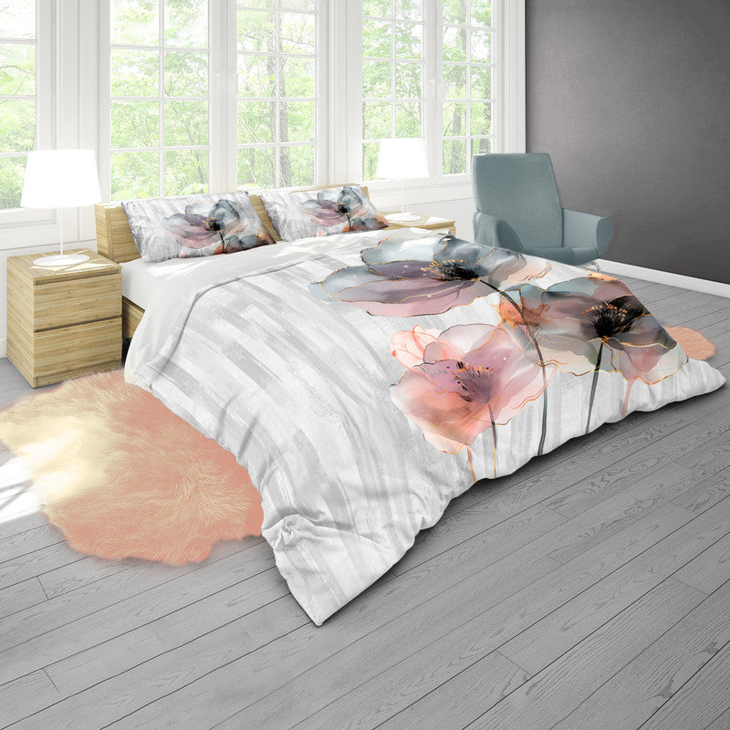 Grey Lines Duvet Cover Set
