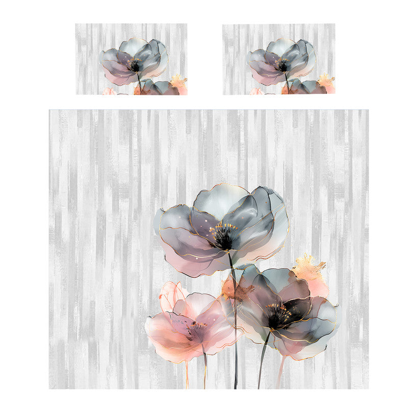 Grey Lines Duvet Cover Set