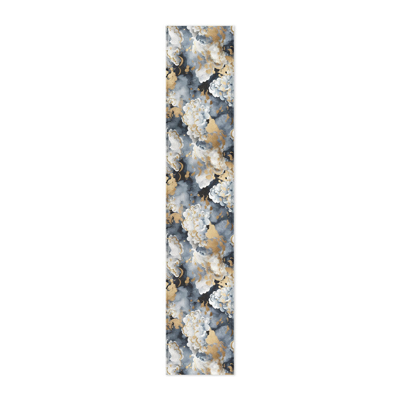 Grey and White Clouds Table Runner