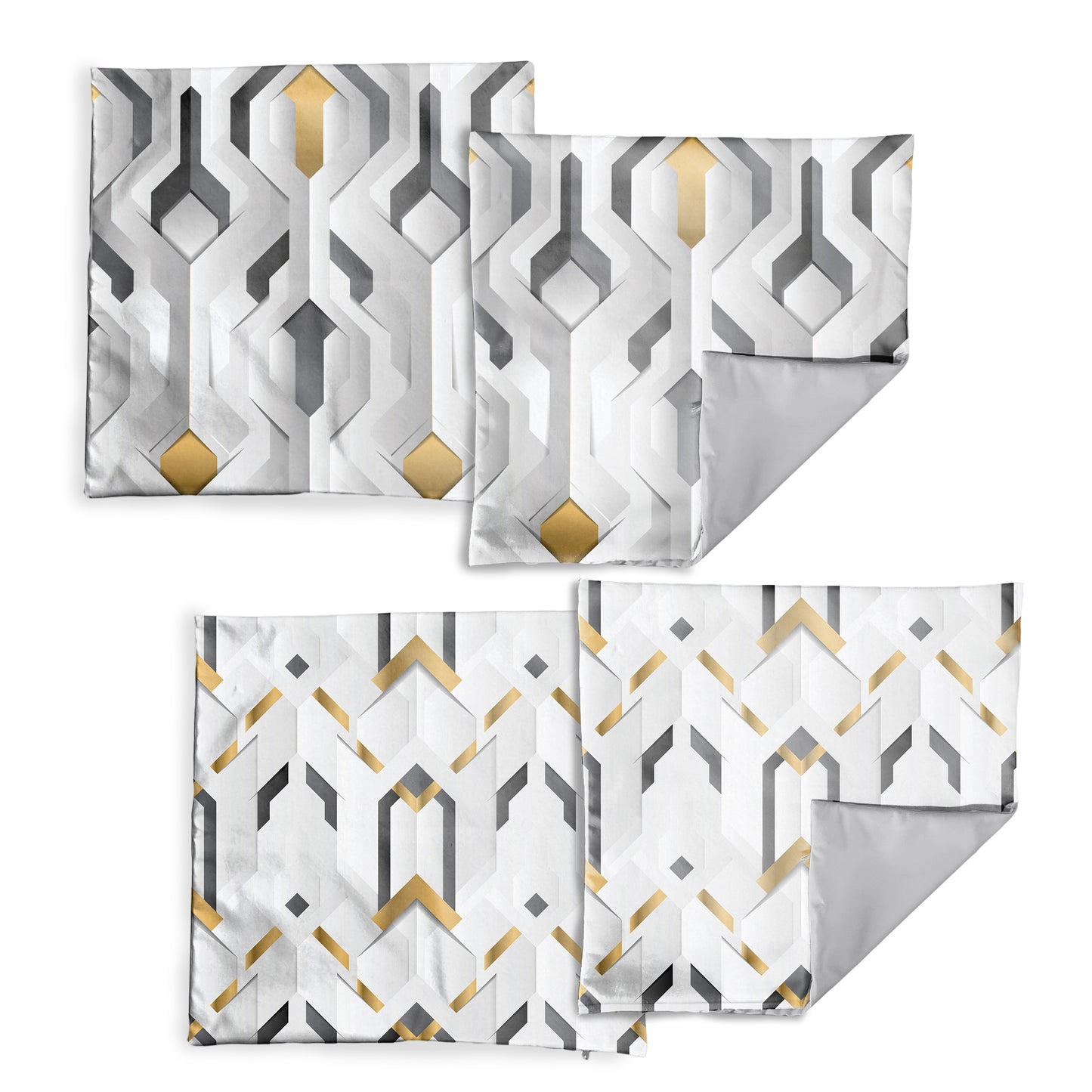 Grey Pattern Luxury Scatter Covers (Set of 4)