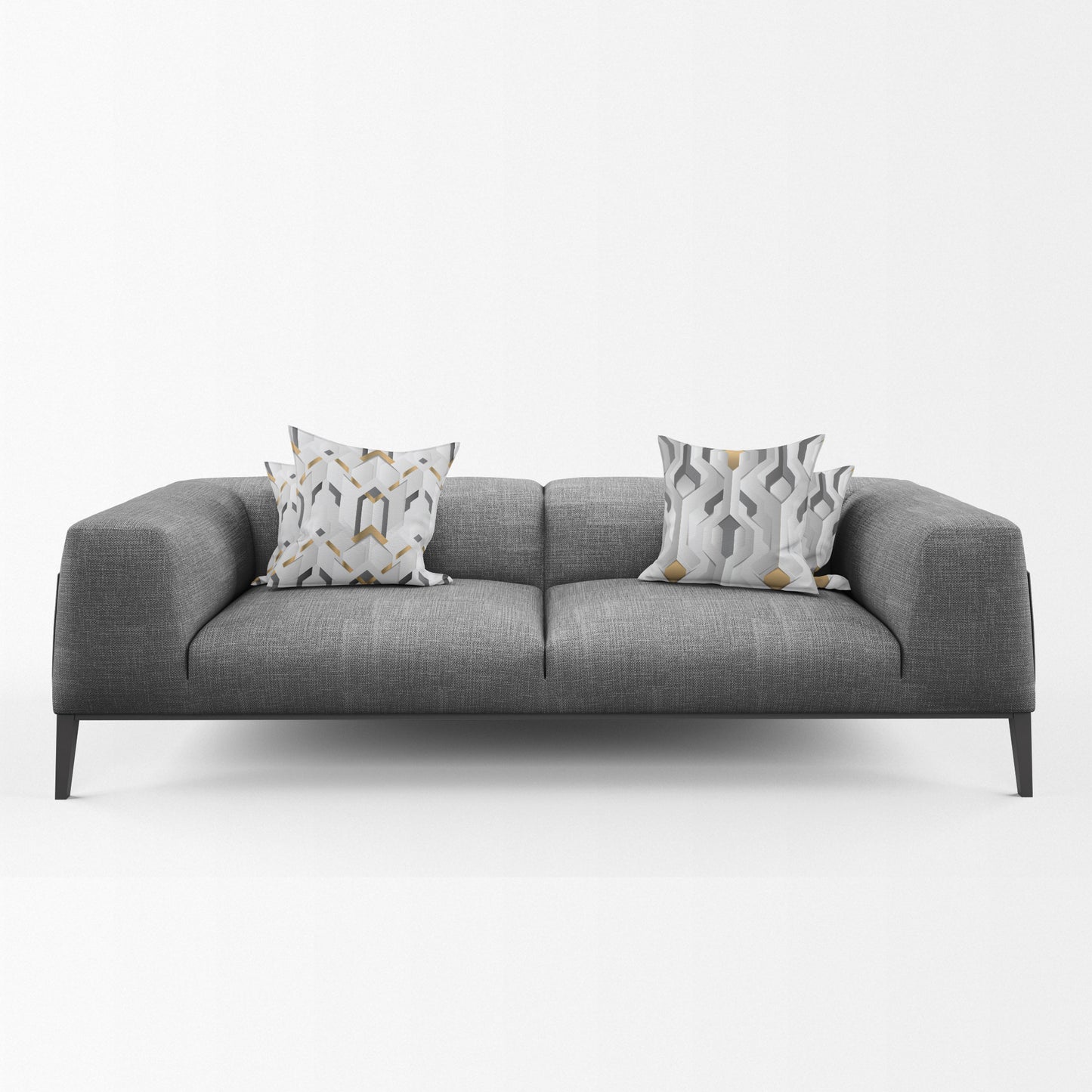 Grey Pattern Luxury Scatter Covers (Set of 4)