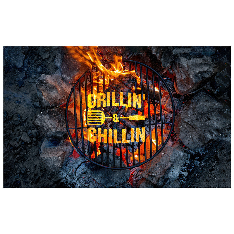 Grilln Chilln Rectangle Tablecloth