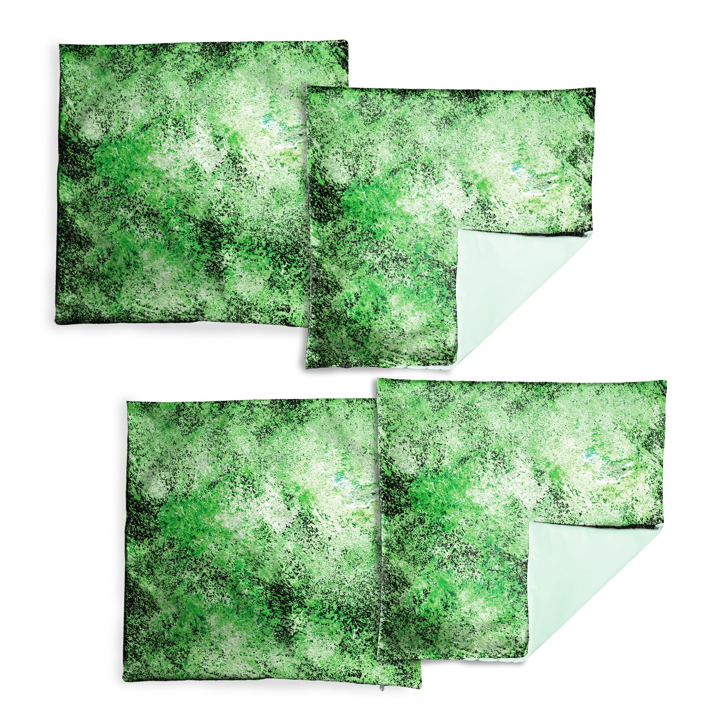 Grunge Green Luxury Scatter Covers (Set of 4)