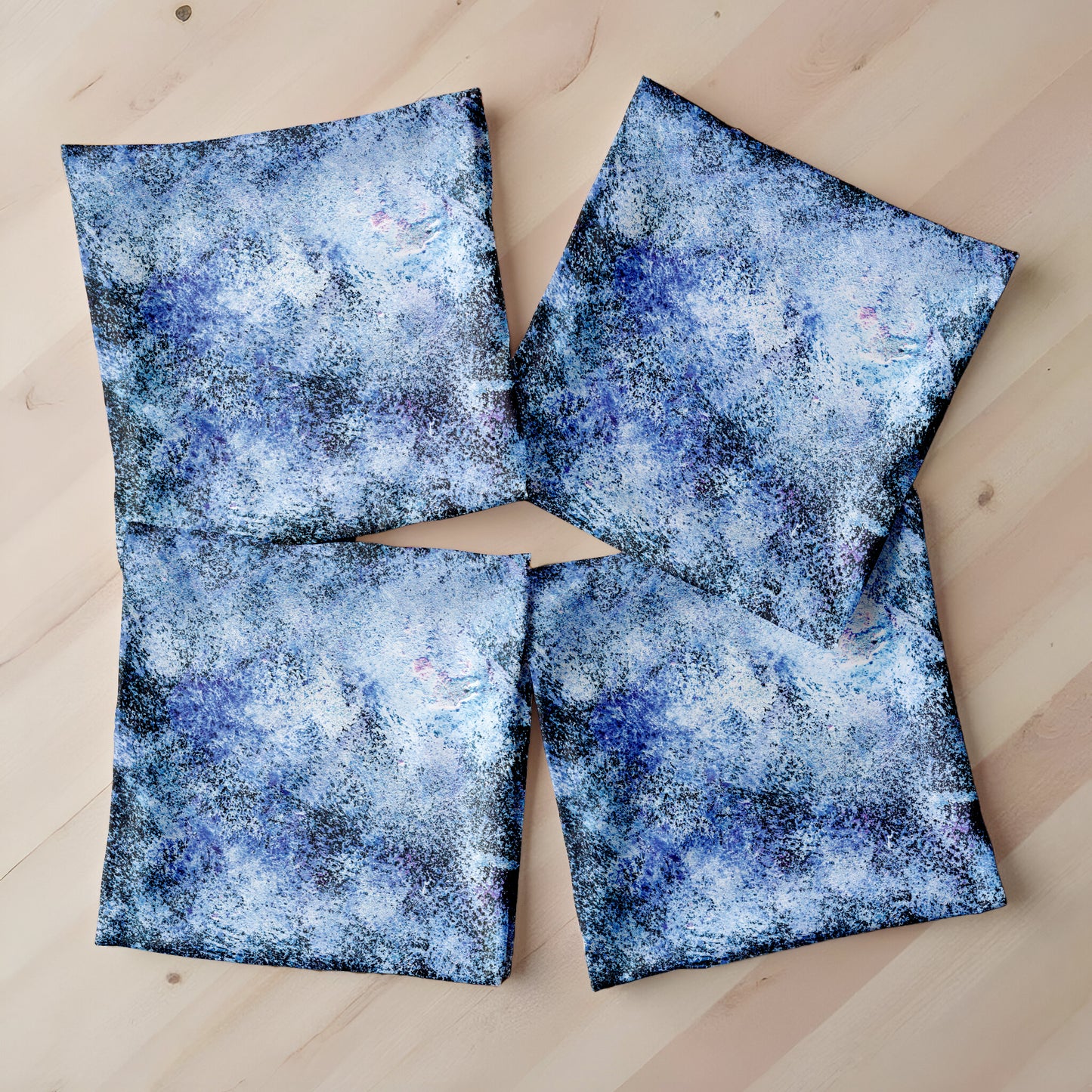 Grunge Blue Luxury Scatter Covers (Set of 4)