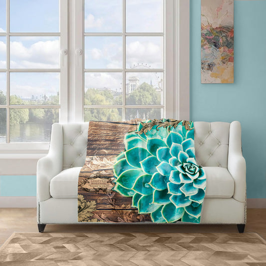 Grunge Desert Rose Light Weight Fleece Blanket