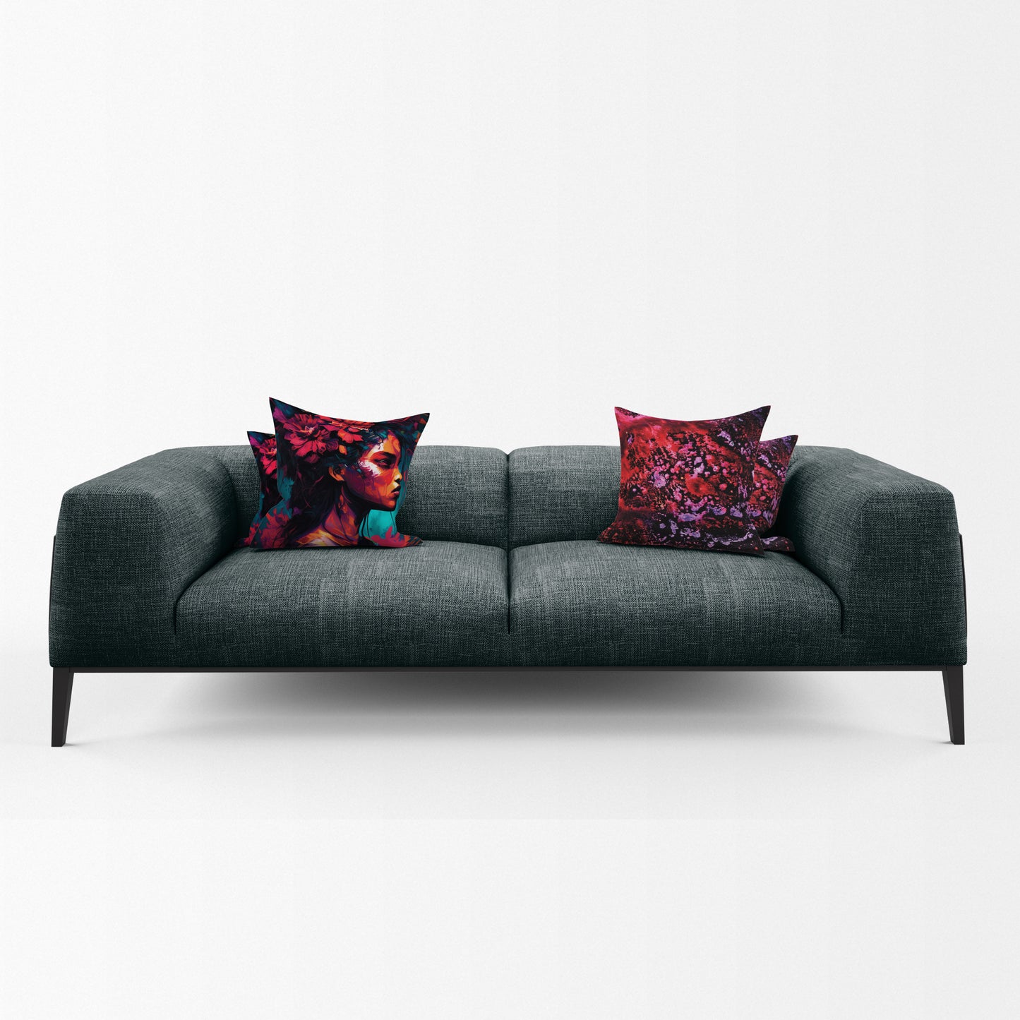 Grunge Face Luxury Scatter Covers (Set of 4)