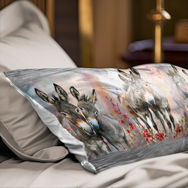 Happy Donkeys Oblong Luxury Scatter