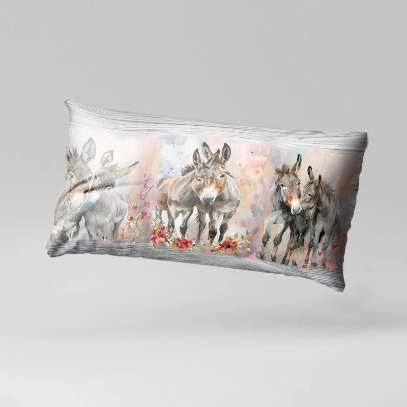 Happy Donkeys Oblong Luxury Scatter