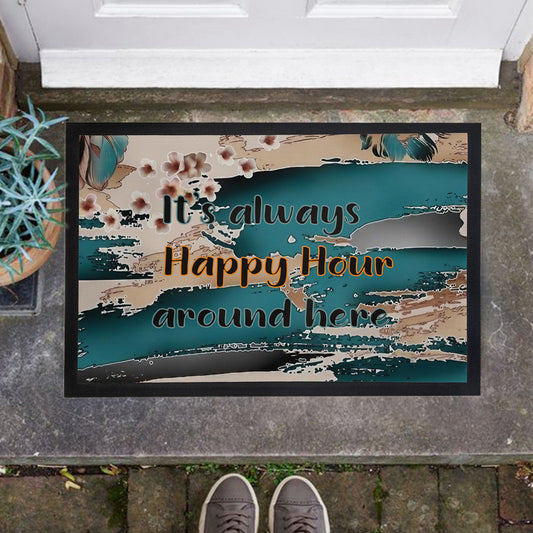 Happy Hour Door Mat